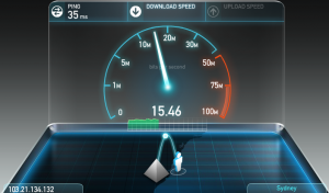 Speedtest for Sydney Office - Step 1