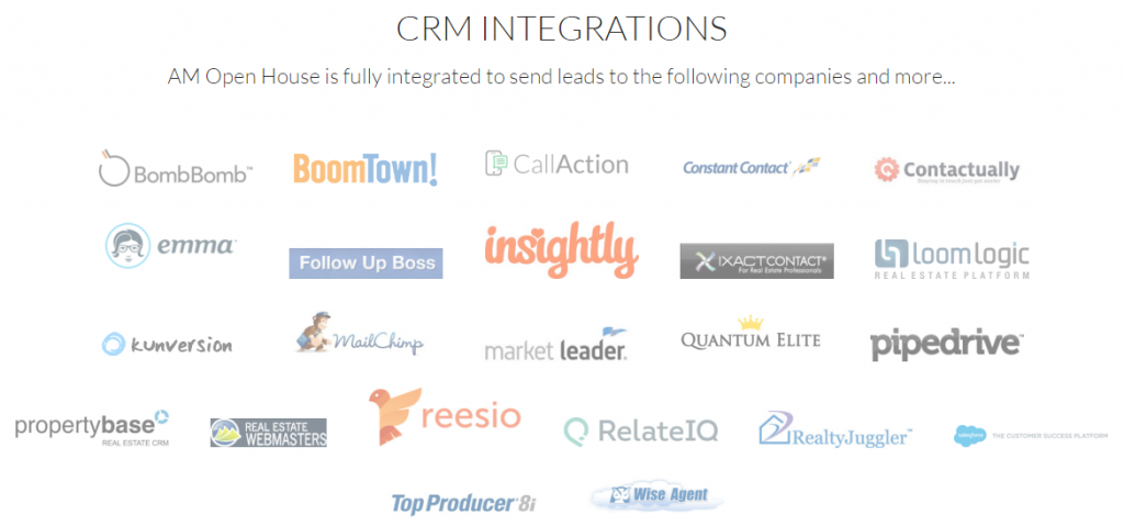cloud based integrations between open home software and CRMs is important for real estate agents becoming more digital